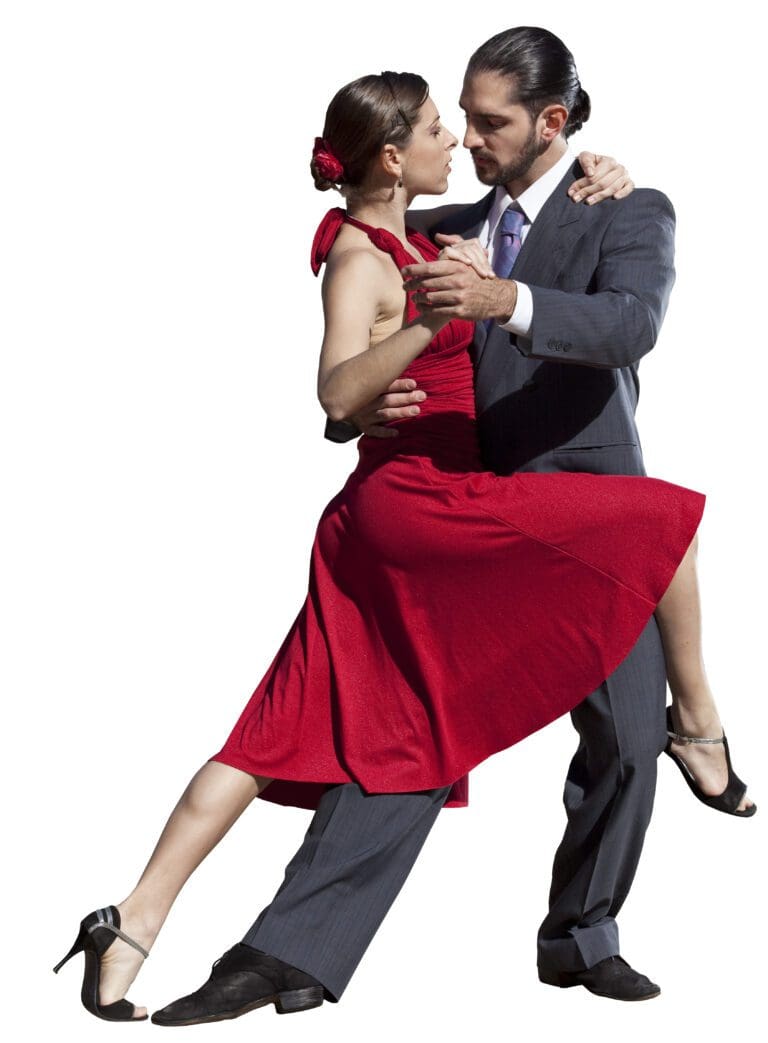 Argentine couple dancing tango in Buenos Aires