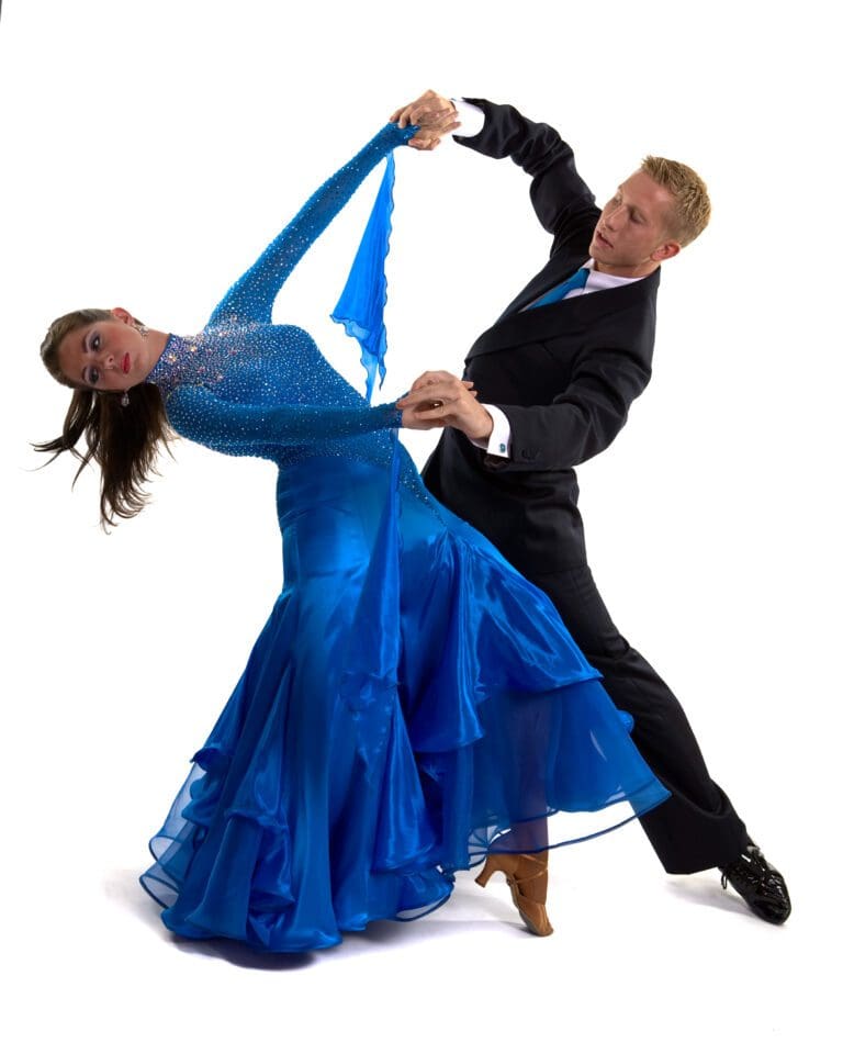 Ballroom Dancers Blue