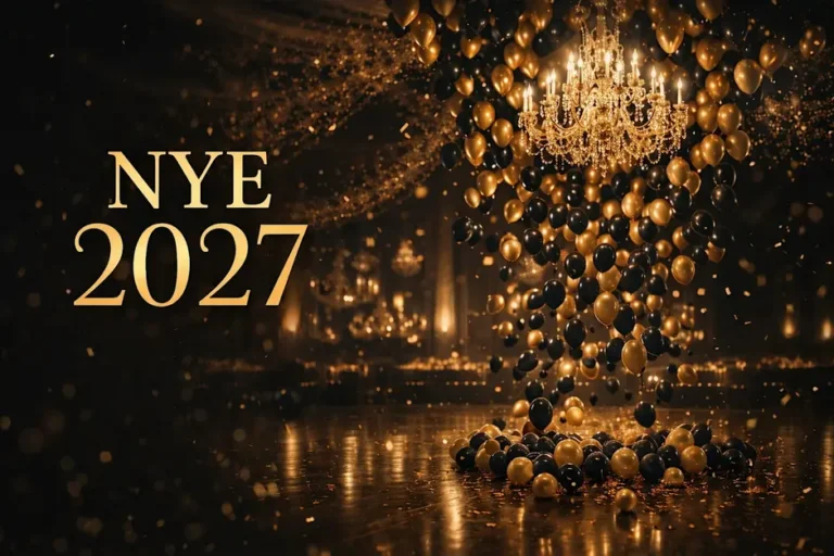 Black and Gold New Years Eve Party
