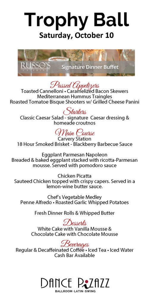 Russos Catering Menu 101026 - Dance Pizazz - Dance Pizazz